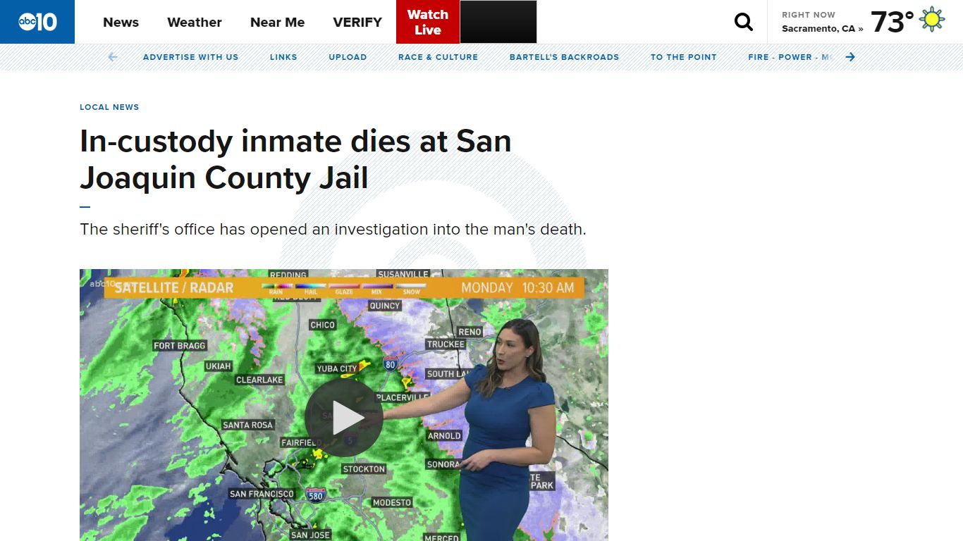 In-custody inmate dies at San Joaquin County Jail - abc10.com